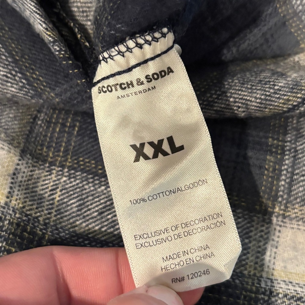 Scotch Soda Womens Flannel Shirt XXL Plaid Western NEW Rustic Cabin Boho 21273 - Picture 9 of 13